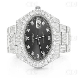 Montre en diamant Moissanite Iced Out Bijoux de luxe personnalisés pour hommes Bijoux Hip Hop pour rappeurs Fabrication de haute qualité en Inde