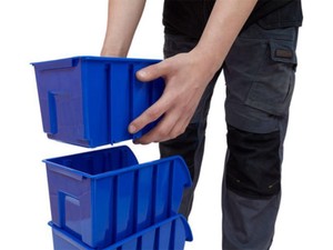 フロントオープニングスタッキングウェアハウスビンプラスチックスタッカブルスモールパーツピック収納ボックスビン - Product Image 6