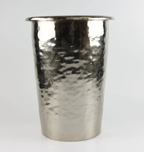 Iron waste <strong>bin</strong> with custom patterns for <strong>branding</strong> hotels cafes or design studios focused on style and identity