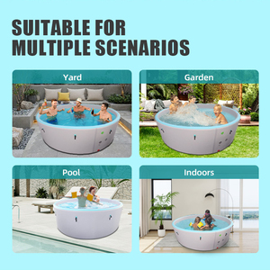 Tùy chỉnh kích thước 6-8 người giải trí gia đình Inflatable hồ bơi bán buôn cho các nhà bán lẻ - Product Image 3