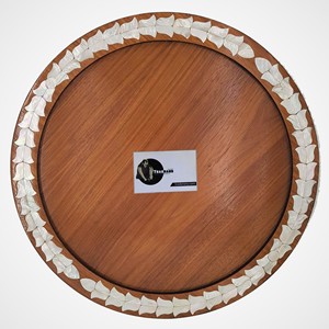 Tradnary İnci kakma ahşap servis tepsisi çikolata servis tabağı ve eşantiyon Eid ramazan sedefli ahşap tepsi - Product Image 1