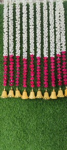 Mogra Rose String, Garland, Indian Decoration, Wall Hanging, Festival and <strong>Party</strong> Decoration, Temple Backdrop, Wedding Garlands