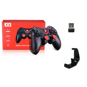 X3ワイヤレスBluetoothゲームコントローラー人間工学的USB充電ゲームパッドAndroid IOSおよびPC用振動モーター機能 - Product Image 1