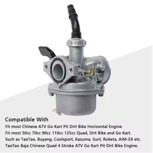 Bộ chế hòa khí PZ19 cho xe máy <span class=keywords><strong>50cc</strong></span> 70cc 90cc 110cc 125cc mới, tương thích với Coolster, Taotao, Redcat, Peace, Baja, ATV, xe địa hình - Product Image 4