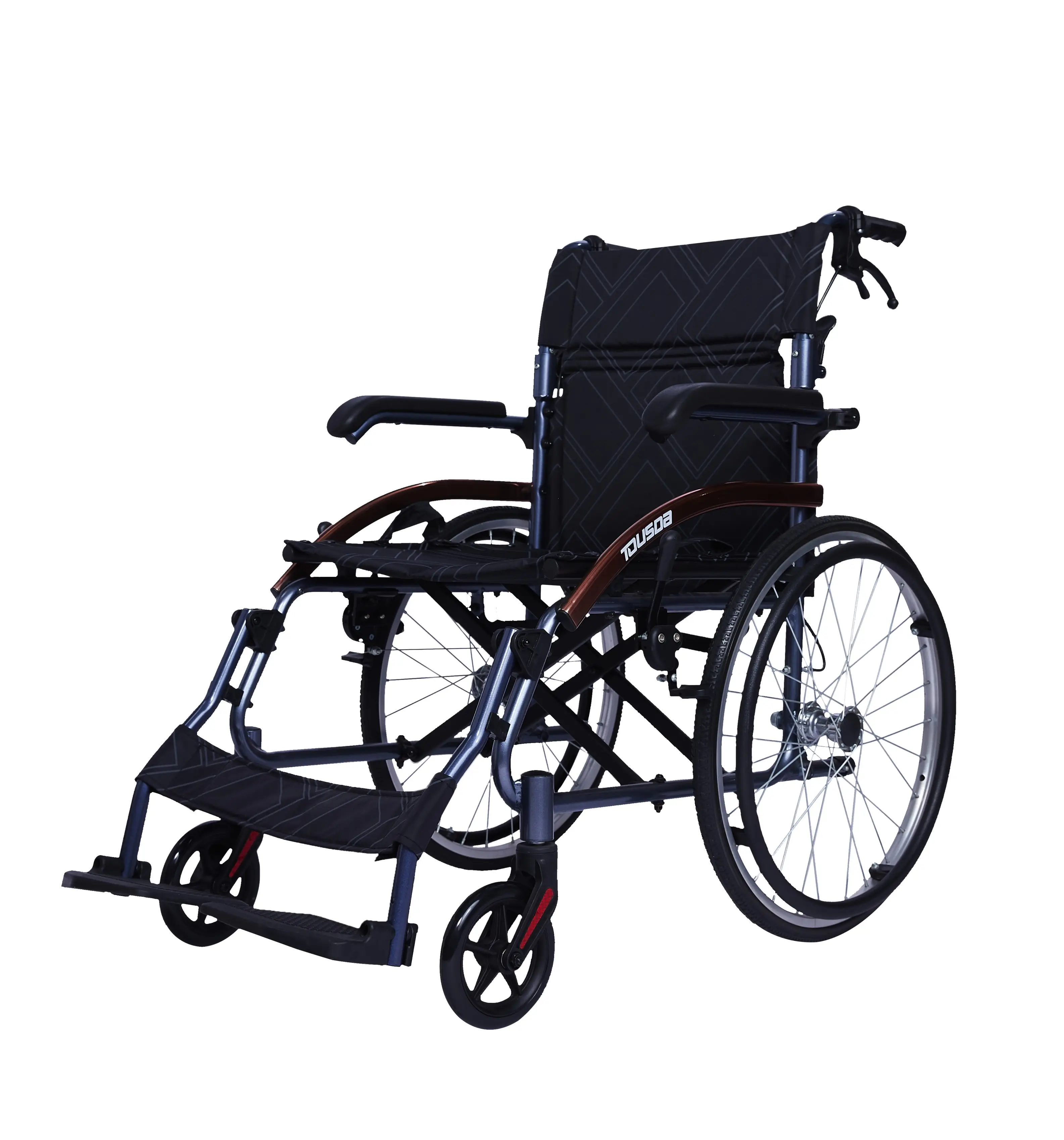 Q05LAJ 20 mag sedia a rotelle manuale produttore di fabbrica portatile pieghevole in lega di alluminio di alta qualità leggero