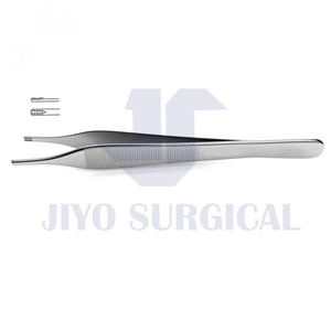 Oftalmik cerrahi aletler 12cm titanyum tıbbi forseps Adson kahverengi doku forseps 3mm diş ucu ile düz için - Product Image 3