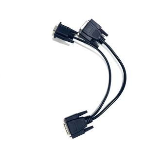 สายเคเบิล24AWG ตัวแยกสัญญาณรูปตัว Y 15V สำหรับ DB9และ DB15ตัวเมียสำหรับข้อมูลเซ็นเซอร์ในรถยนต์ - Product Image 1
