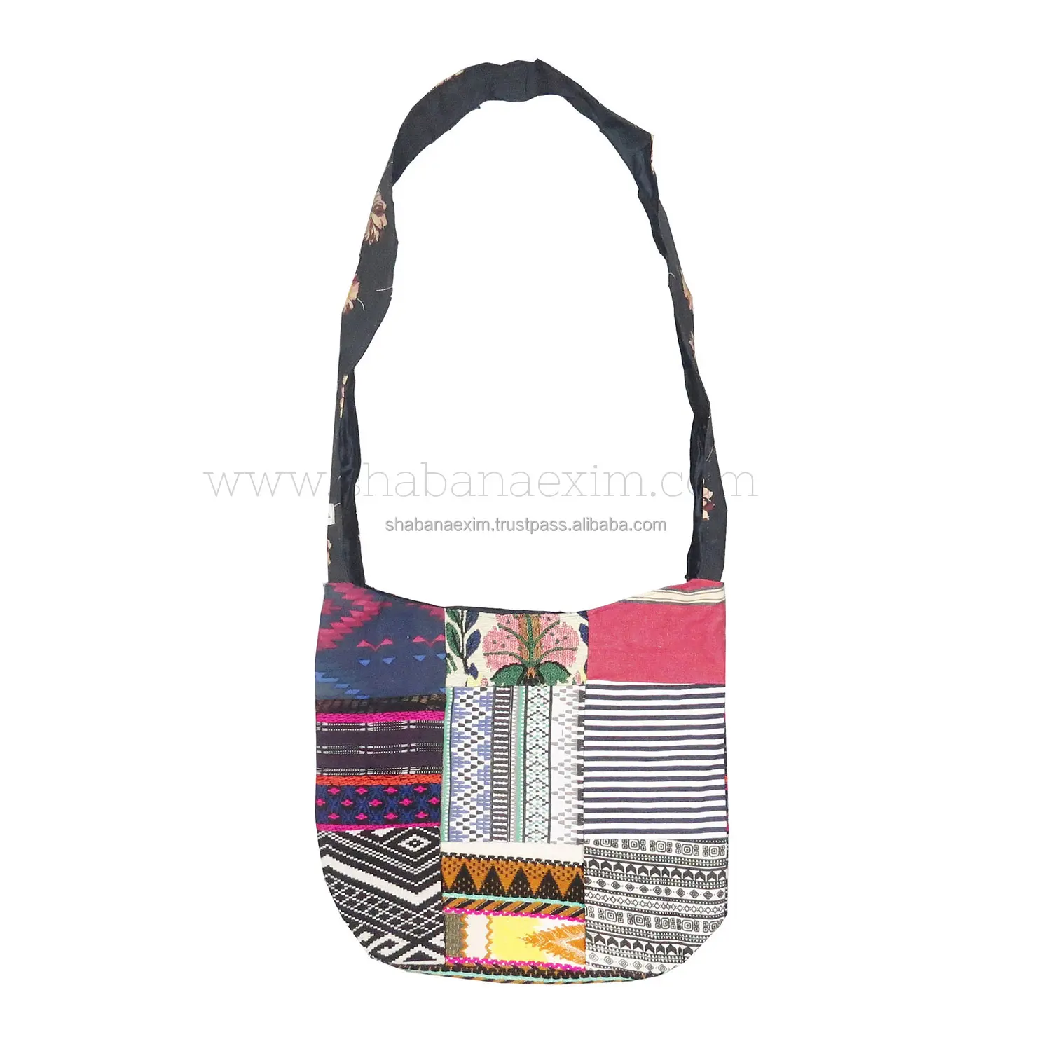 Bông Banjara Sling Túi Boho Dân tộc Vai Du Lịch Tote Túi Messenger Bông Hippie Túi Từ Ấn Độ