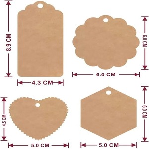 100 Pcs Brown Dupla Face Em Branco Artesanato Pendurar <span class=keywords><strong>Tags</strong></span> com Código de Barcas Corda Juta para Celebração Do Partido <span class=keywords><strong>Plain</strong></span> Price <span class=keywords><strong>Tags</strong></span> Tópico