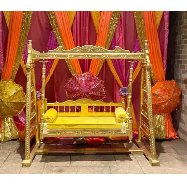 Tuyệt vời Bangle lễ giai đoạn Swing jhoola gujarati sân khấu đám cưới cô dâu chú rể Swing tuyệt vời Ấn Độ sangeet đu trang trí chỗ ngồi