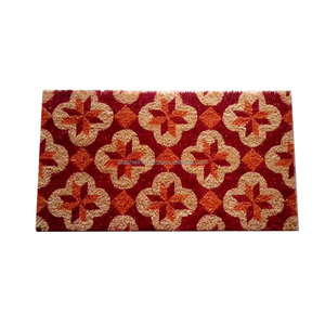 Coco Rubber Non Brush Coir Mat 1.23 Kgs 8mm Thickness <strong>Entry</strong> with This Bright and Colorful Floral Natural Coir Door Mat 60*90 cm - Product Image 1