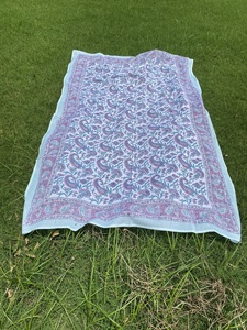 ユニークなブロックプリントSarong-Bohoスタイル水着カバーアップ - Product Image 5