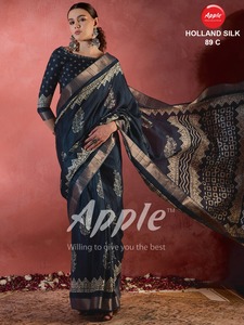 משי kotha משי טהור עם הדפס batik אותנטי בעבודת יד בעבודת יד