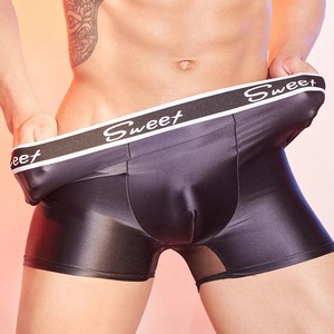 men <strong>shorts</strong> 2025 <strong>Shorts</strong> Sexy Men Hot <strong>Short</strong> Panties U Bulge <strong>Pouch</strong> Boxer Oil Shiny Glossy Smooth Lingerie Candy Color Underwear - Product Image 2