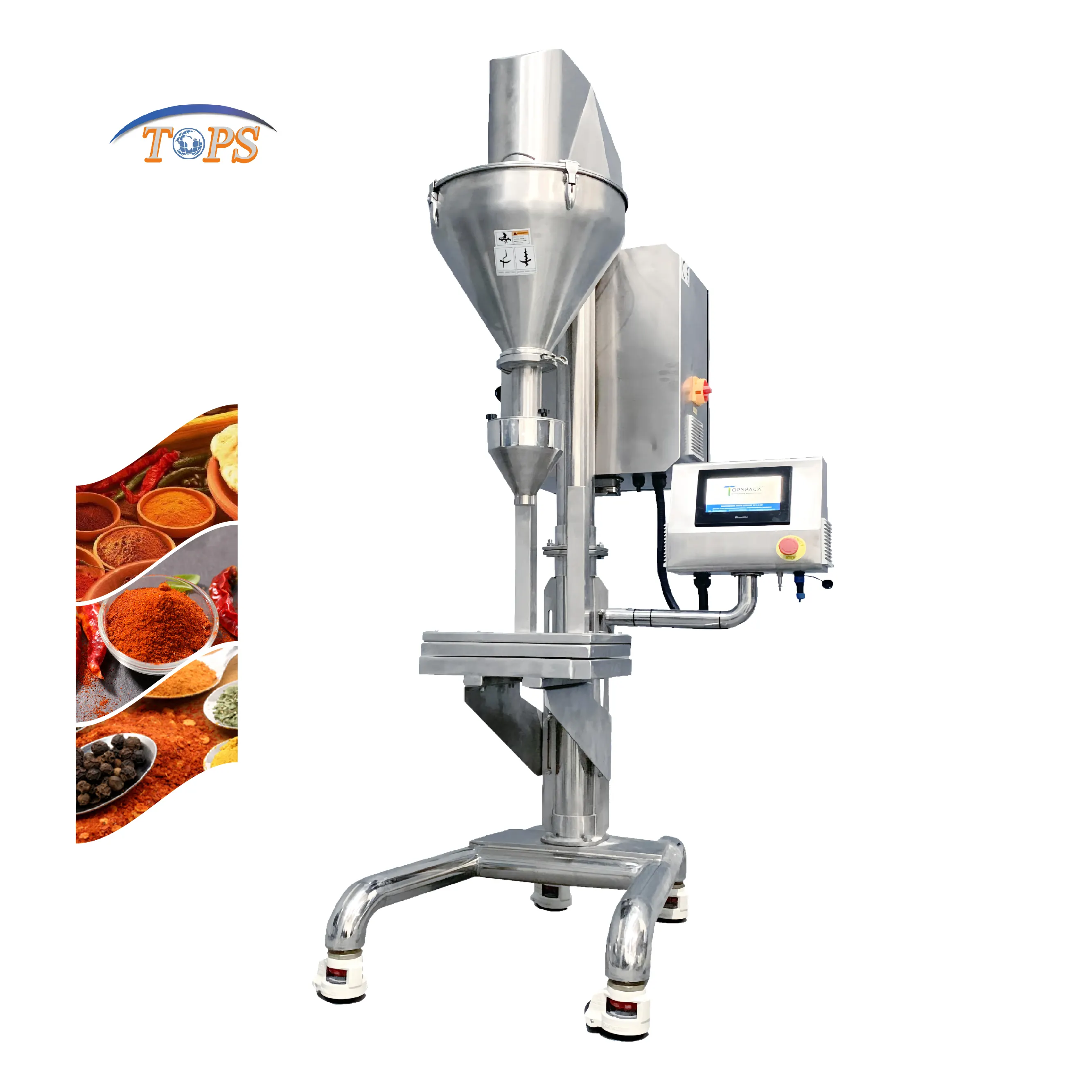 Máquina de enchimento de especiarias e especiarias para café, açúcar e tecnologia patenteada 20G