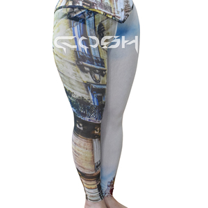 Chất lượng cao mới đến thời trang và Đảng mặc <span class=keywords><strong>Eiffel</strong></span> tháp in thăng hoa satin Corset với lưới legging, Corset Nhà cung cấp - Product Image 5