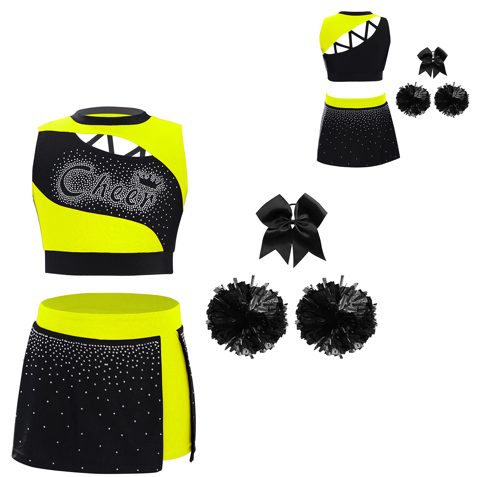 Fluorescent Yellow Black