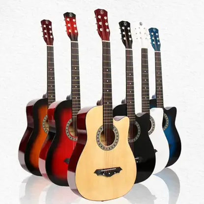 Bán Buôn Nhạc Cụ Y-38C Guitar 38 Inch Basswood Nhựa Acoustic Guitar