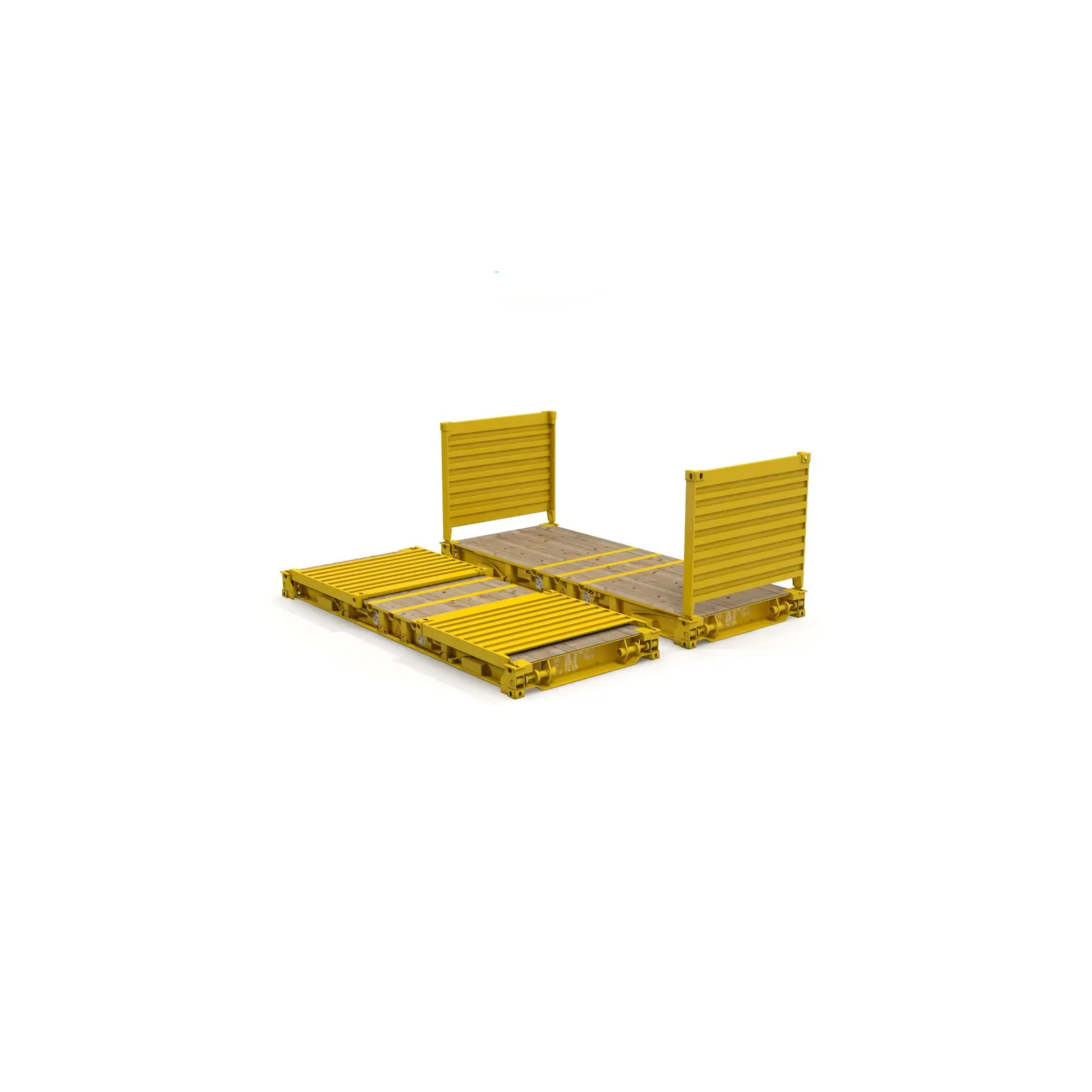 Easy Lock Wood Floor Container Platform Transportation Equipment 40FT Bolster Container