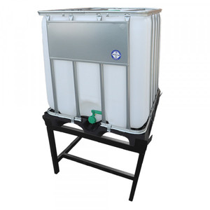 Çekirdek vanalar ile sıvı kimyasal depolama için tedarikçinin 1000 litre HDPE ve paslanmaz çelik çerçeve IBC tankı su deposu - Product Image 2
