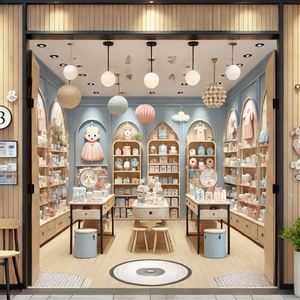 婴儿用品零售店定制商店配件生产商店固定装置婴儿零售店零售桌子