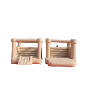 Özelleştirilmiş Heyeasyuse Heyhail ticari sınıf Unisex Tan 8x8ft Parthy kiralama iş için PVC sıçrama ev