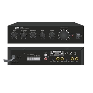 35W 60W Mini Economic Mixer <strong>Amplifier</strong>, <strong>3</strong> Mic, 2Aux <strong>Inputs</strong>, with Mic2/Aux1 and Mic3/Aux2 Selector Switch