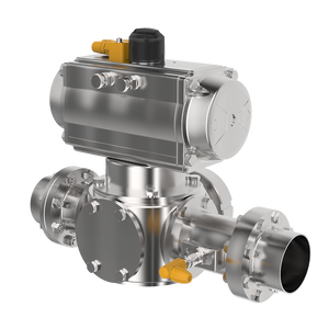 วาล์วสเตนเลสแบบแมนนวล/อัตโนมัติ2/3แบบ mV DN25-DN150เจาะแบบเต็มรูปแบบใช้งานทั่วไปปรับแต่งได้ตามต้องการ - Product Image 4