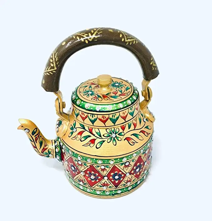 राजा internationalo चीनी शैली कच्चा लोहा काले चायदानी सेट तामचीनी चाय का सेट चाय की केतली