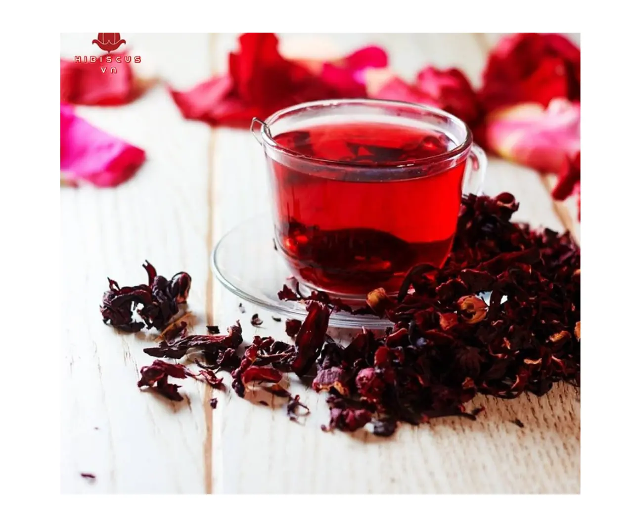 Té de hibisco seco al por mayor de alta calidad, desintoxicación fina orgánica, pérdida de peso, protección del medio ambiente