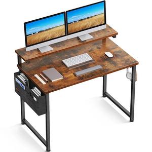 Custom Industrial <strong>Computer</strong> <strong>Table</strong> Wood Integrated Pc Desk Home Workstation <strong>Computer</strong> Desk With Monitor Stand - Product Image 5