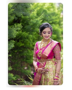 חדש הודי אתני אופנתי Kanjeevaram משי חצי Lehenga סארי עם Banarasi משי Dupatta מדי פעם ללבוש לנשים במחיר נמוך