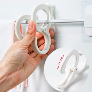 义乌s型塑料多功能可调强力挂钩衣柜s形挂钩塑料挂钩 - Product Image 2