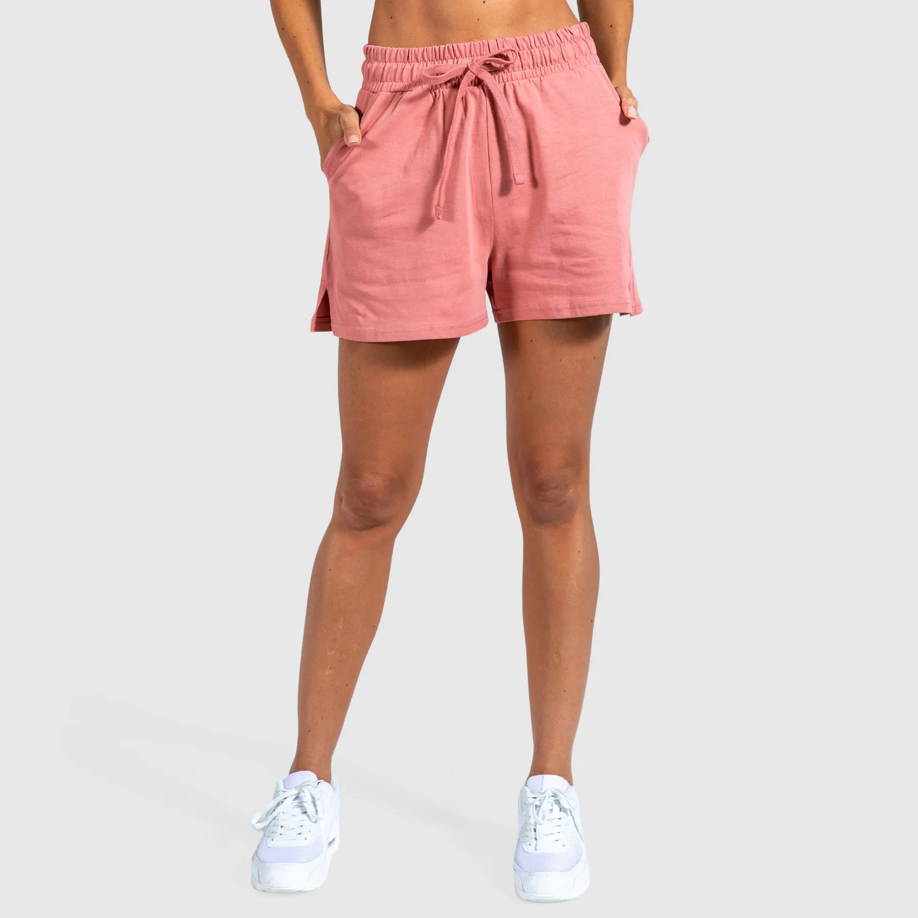2024 sıcak satış yaz nedensel spor kısa kadın giyim şort kadınlar için Jersey kumaş şort 100% penye pamuk