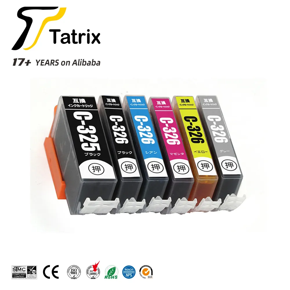 Tatrix BCI-325 BCI325 BCI-326 BCI326 Cartucho de tinta compatível cor premium para Canon PIXUS IP4830 IX6530 MG5130