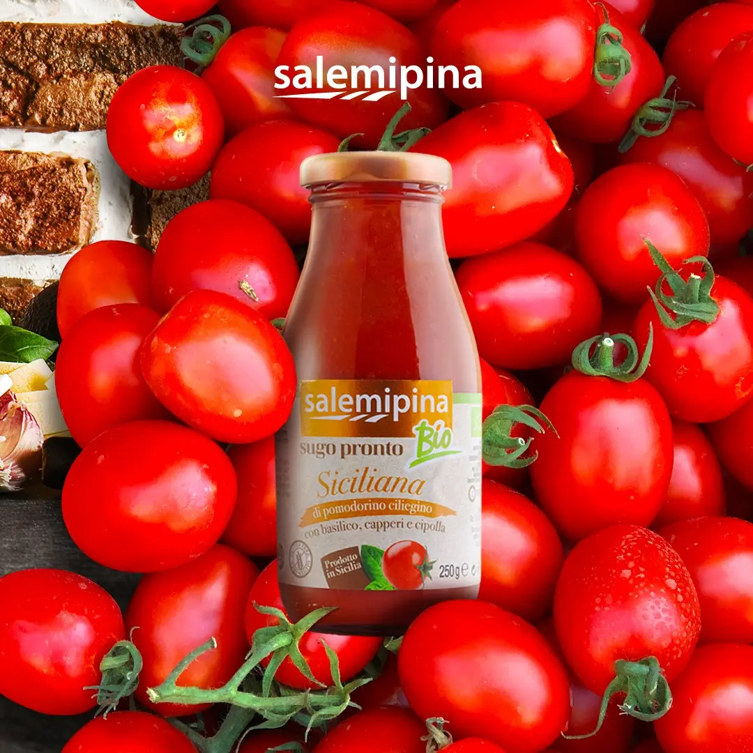 100% italiano di alta qualità biologico pronto all'uso salse al pomodoro ciliegia sicilia 250 g