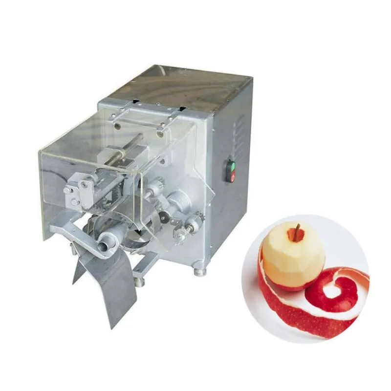 आसान-से-संचालित सेब पीलिंग, कोरिंग और स्लिंग मशीन इलेक्ट्रिक सेब पेलर और कार्नर