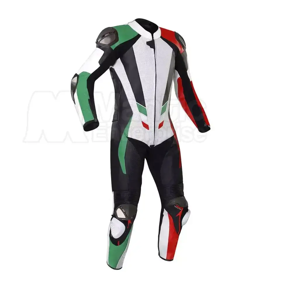 بائع باكستاني بدلة جلدية لسباقات الدراجات النارية تصميم جديد بدلة للدراجات النارية سعر الجملة 2024