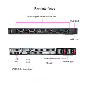 Rendimiento informático de alta densidad 1u PowerEdge R660xs Servidor de 2 sockets PowerEdge R660xs R660 Servidor en rack - Product Image 4
