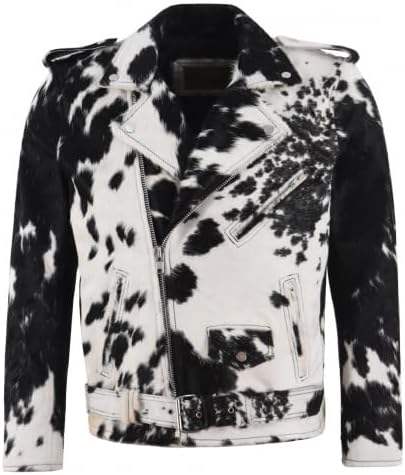 Peau de vache véritable noire et blanche