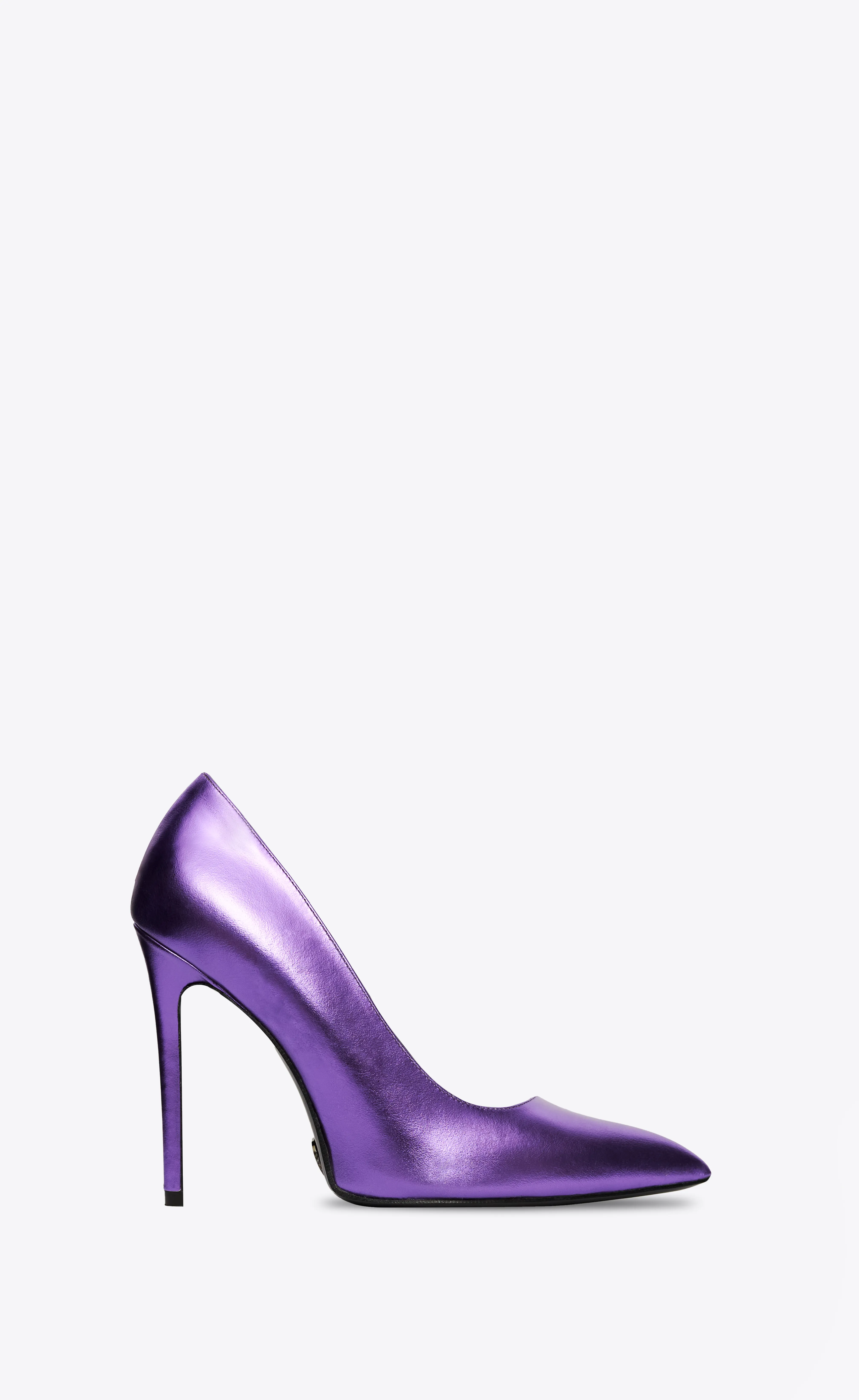 Top Quality Purple Color High Heel Decollete Shoes Sexy Shoes for Woman Made in Italy Calf Leather First Lady