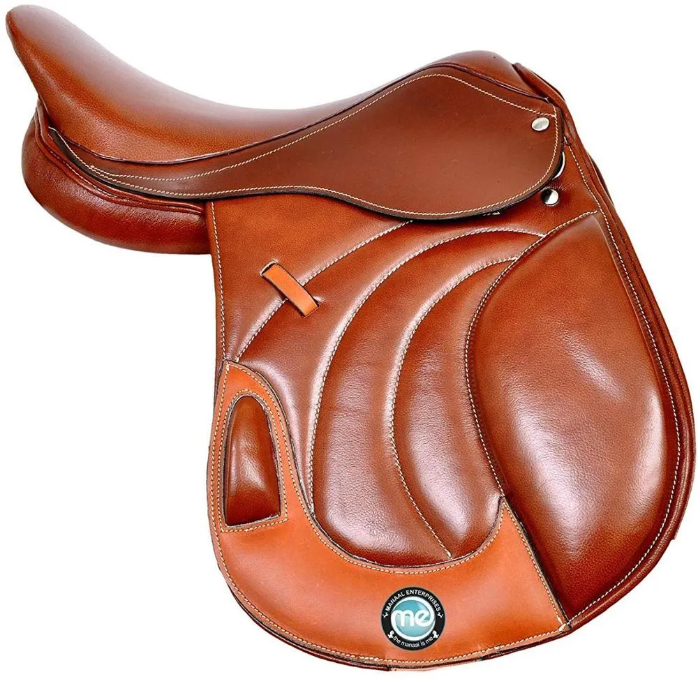 Sillín de caballo profesional de material 100%, cómodo sillín de equitación de carreras enlish, precio de venta al por mayor, nuevo estilo OEM