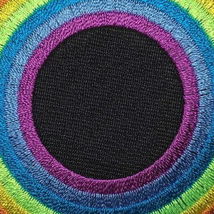 プレミアム手作り新スタイル刺繍バッジハートと花の形をしたカスタムデザインパッチ