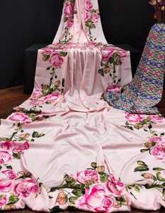 Exclusive Bollywood Designer Satin Silk Saree Indian Boutique <strong>Latest</strong> Ethnic Wear Collection Digital Print Trendy Bridal <strong>Sari</strong>