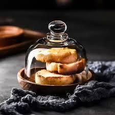 Eleganter Premium-Kuchenst änder aus Holz mit Klarglas abdeckung und transparenter Kuppel, stilvoller Kuchen präsentation - Product Image 2