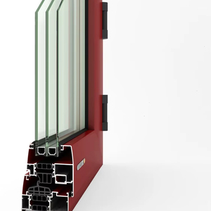 Produttore professionale finestre in legno di alluminio telaio invisibile fisso pieghevole stile aperto costruzione appartamento verticale