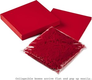 TRs-1002 Gift <strong>Box</strong> with Lid (<strong>Red</strong>) for Christmas