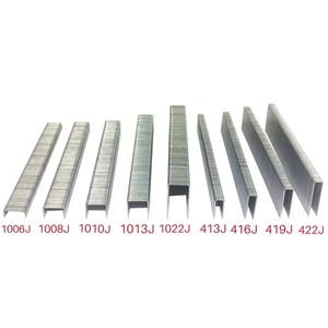 Gun Nails Factory Custom Galvanized Wire Nail <strong>10J</strong> <strong>Series</strong> 1008J 1010J 1013J Decorative Black Office Staples for Wood Sofa