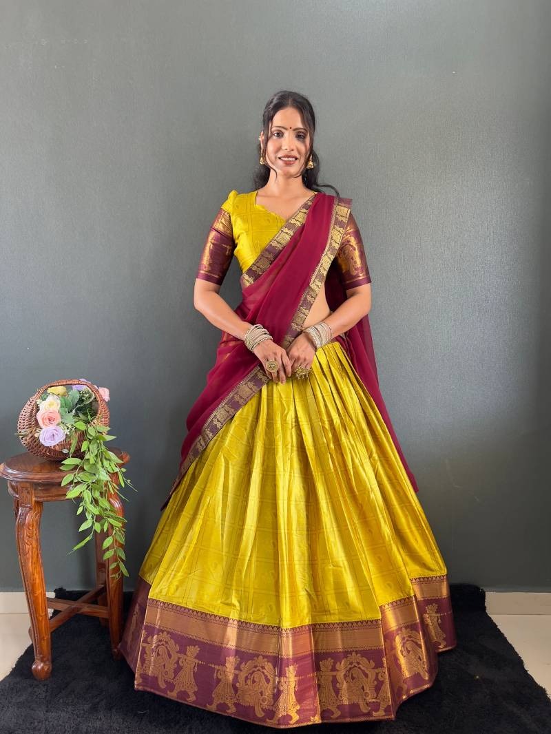 Maroon with Yellow