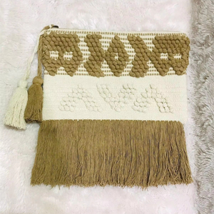 Của phụ nữ ánh sáng giản dị dệt kim Túi xách thoải mái Vai Tote cho bãi biển và mua sắm - Product Image 1